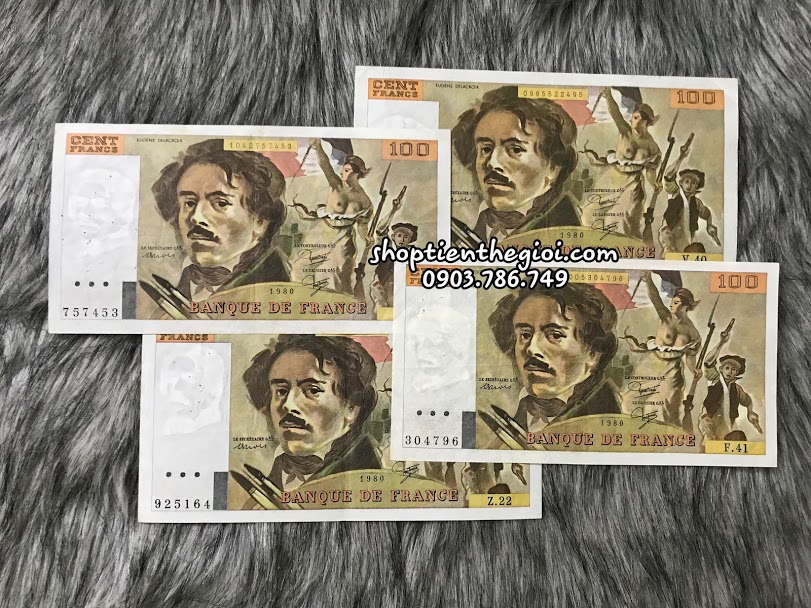 France - Pháp 100 Francs 1980 AU